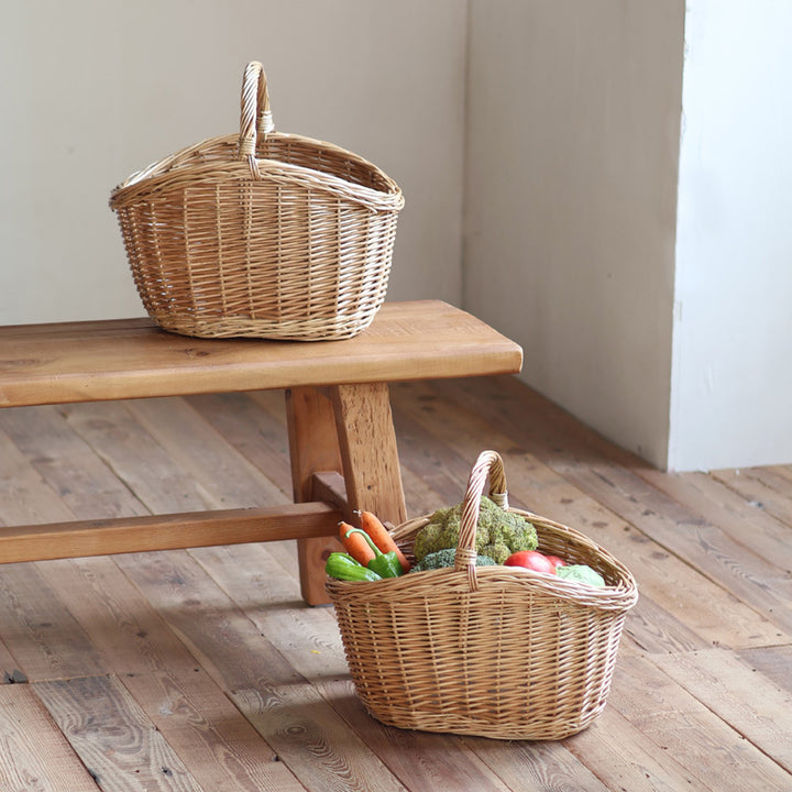 Storage basket made of natural rattan Stornfield