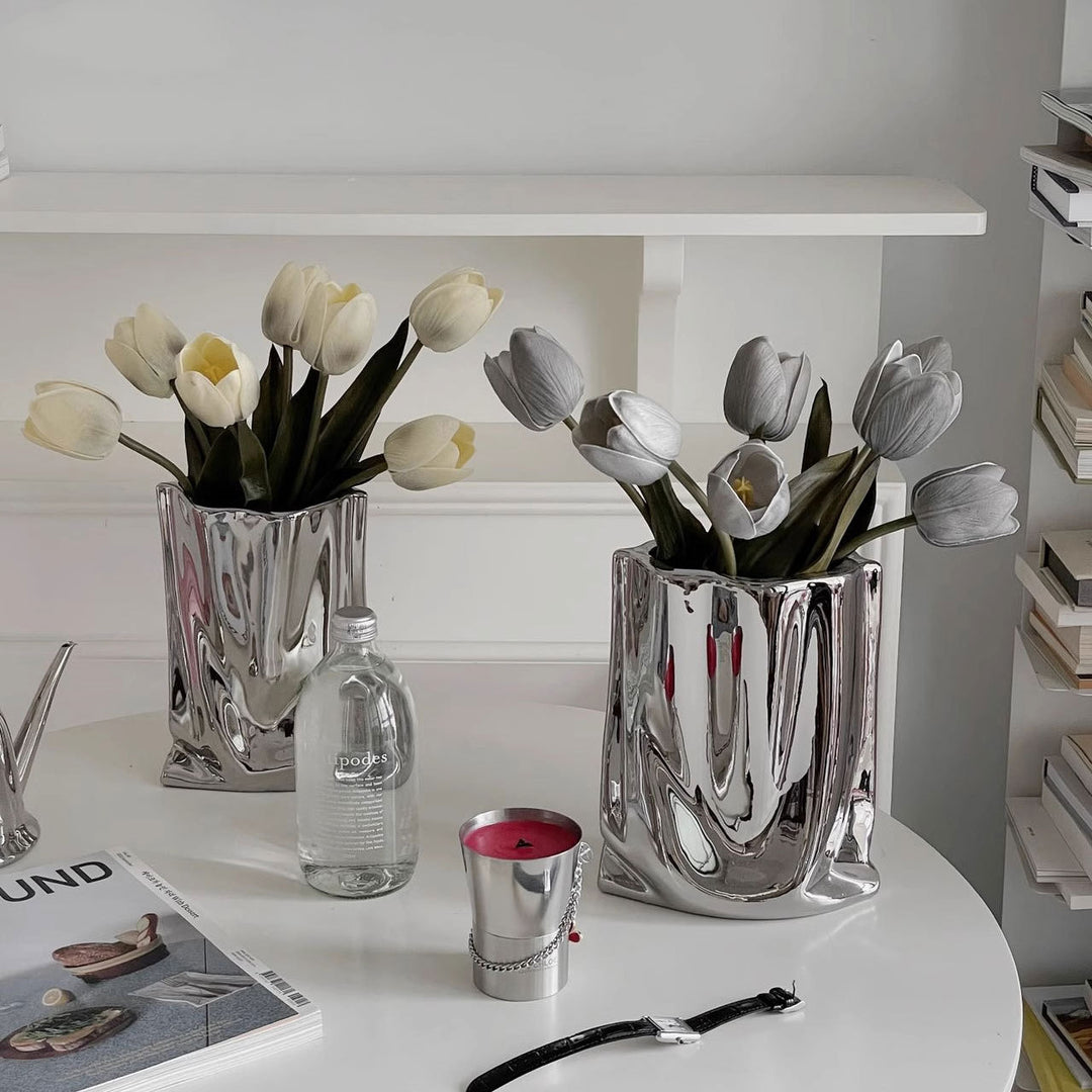 Lifelike Tulip Floral Arrangement