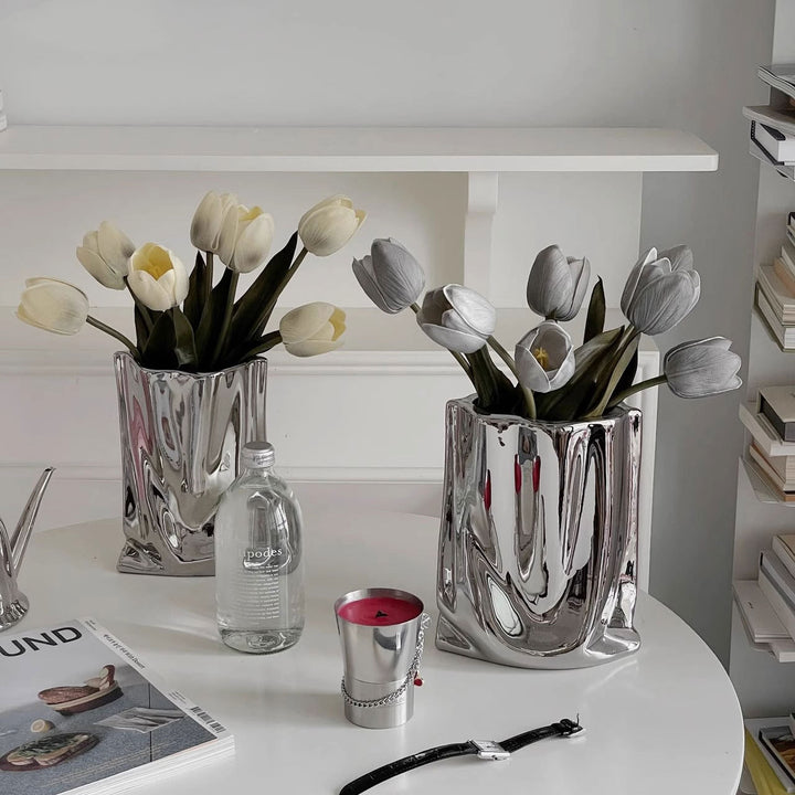 Lifelike Tulip Floral Arrangement