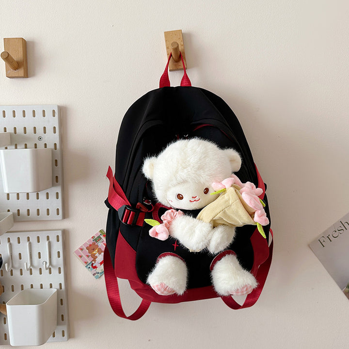 Backpack with Cute Plush Design and Practical Compartments Stornfield