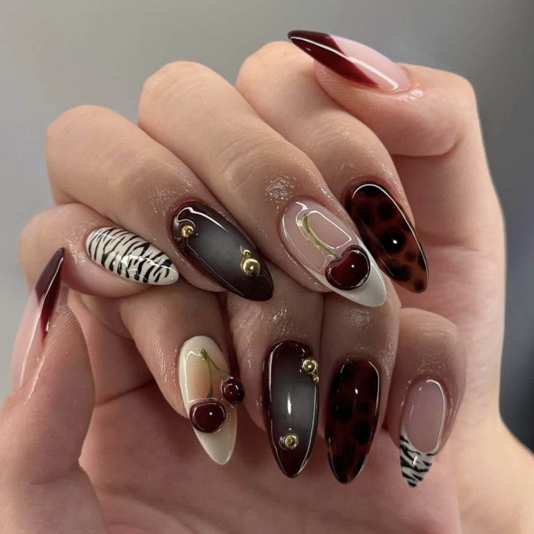 Elegant artificial nails with floral accents Stornfield
