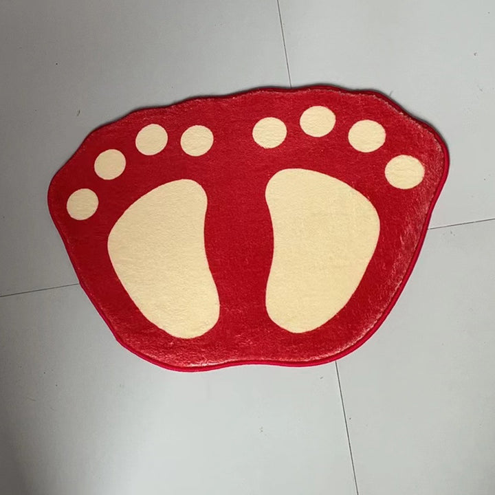 Cute Footprint Bath Mat