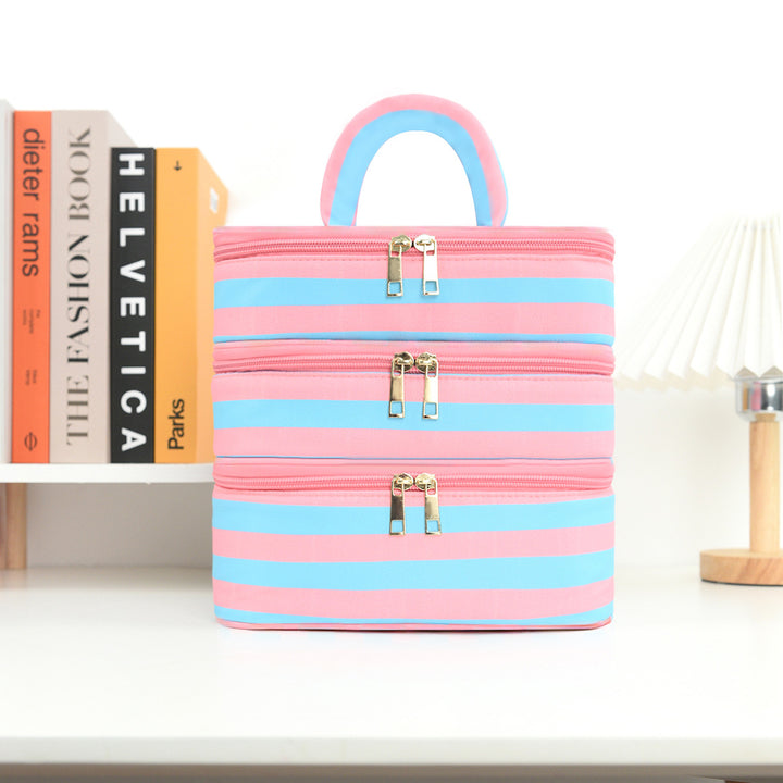 Cosmetic organizer bag with multiple compartments Stornfield