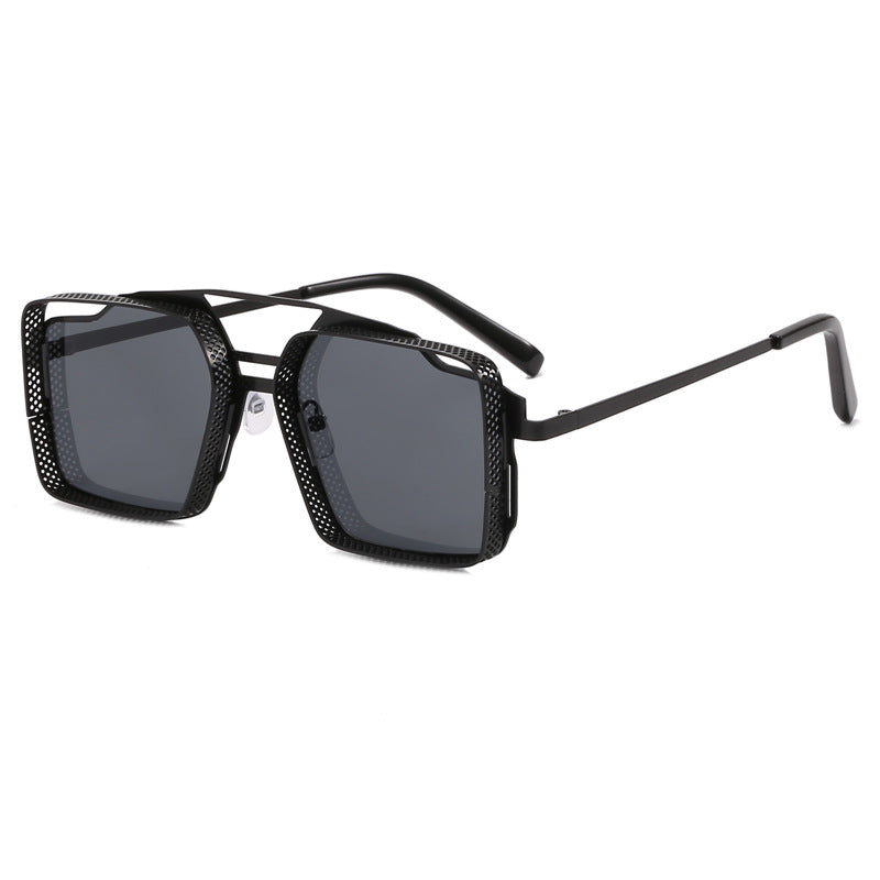 Women's square glasses with perforated, modern frame Stornfield