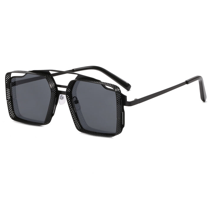 Women's square glasses with perforated, modern frame Stornfield