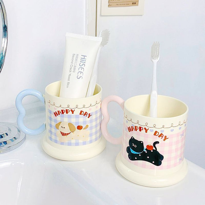 Ceramic mug with playful puppy motif Stornfield