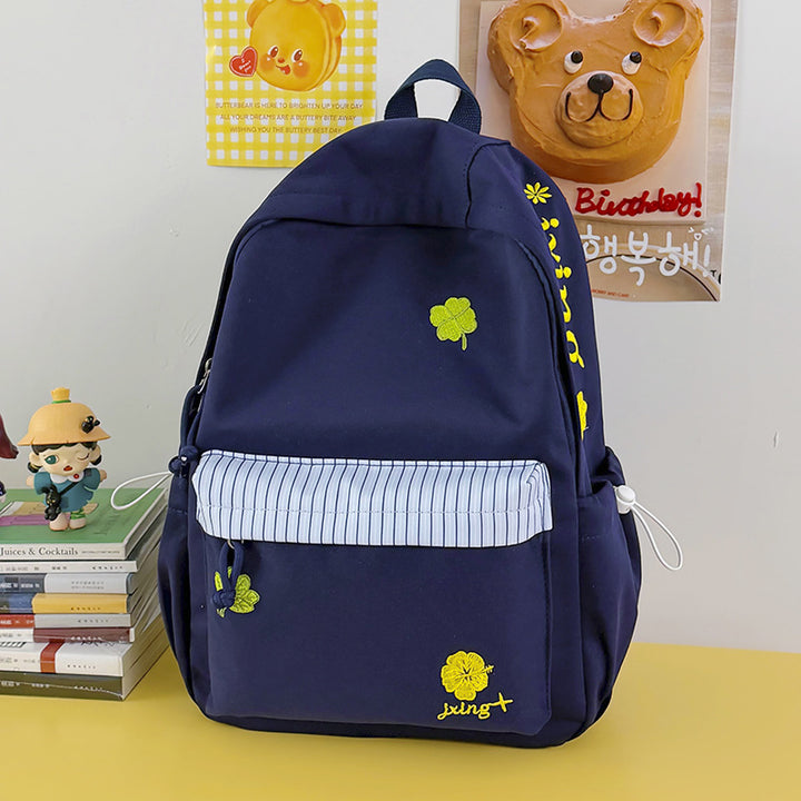 Playful Embroidered Casual Backpack Stornfield