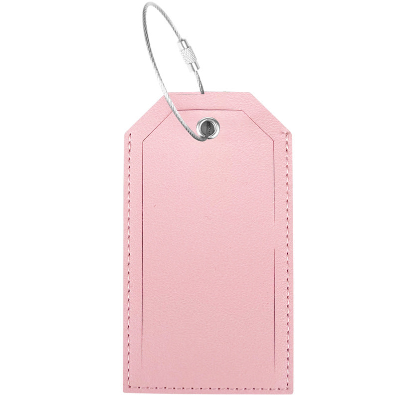 Women’s luggage tag made of durable leather with stainless steel closure Stornfield