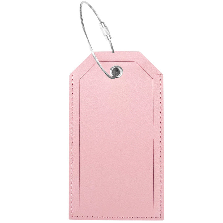 Women’s luggage tag made of durable leather with stainless steel closure Stornfield