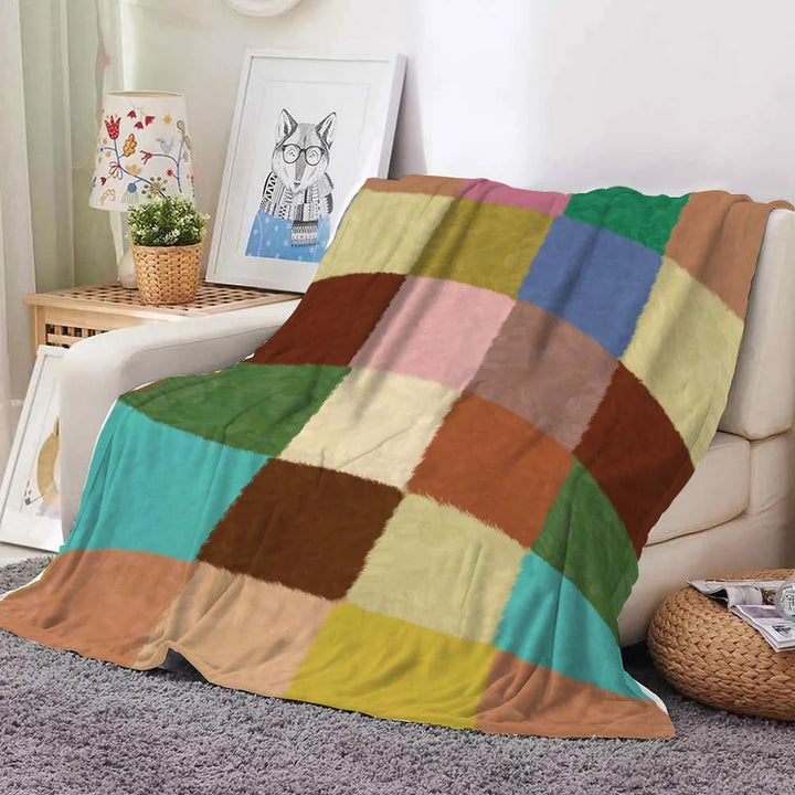 Fun Food-Themed Fleece Throw Blanket