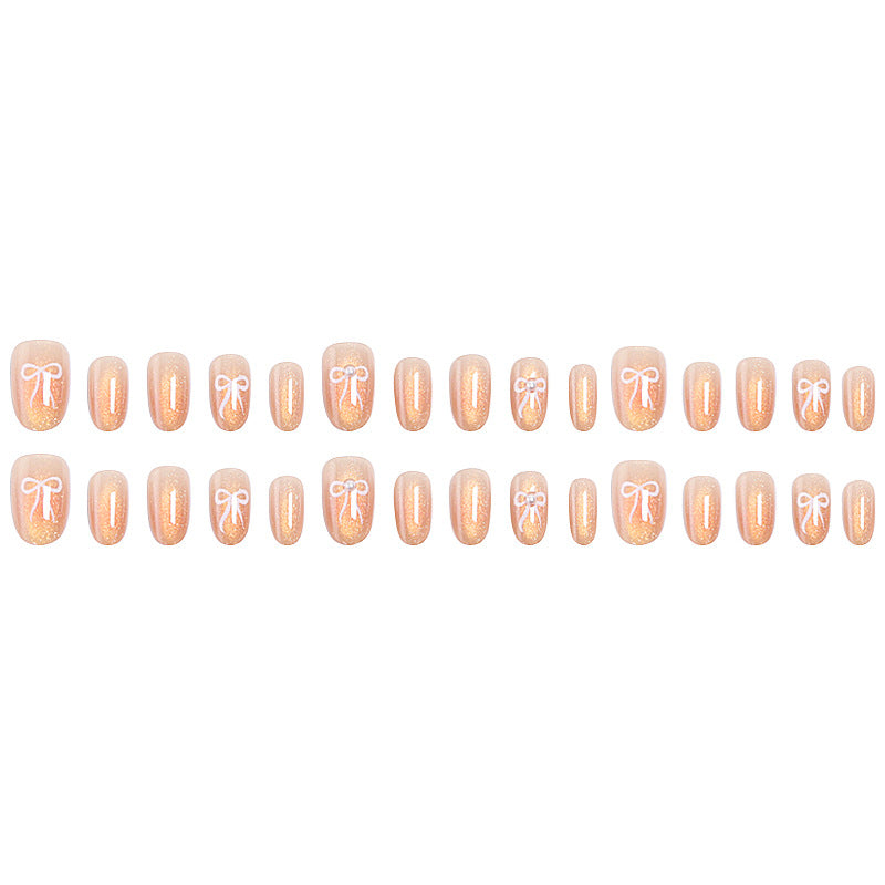 Glamorous artificial nail tips with glitter accents Stornfield