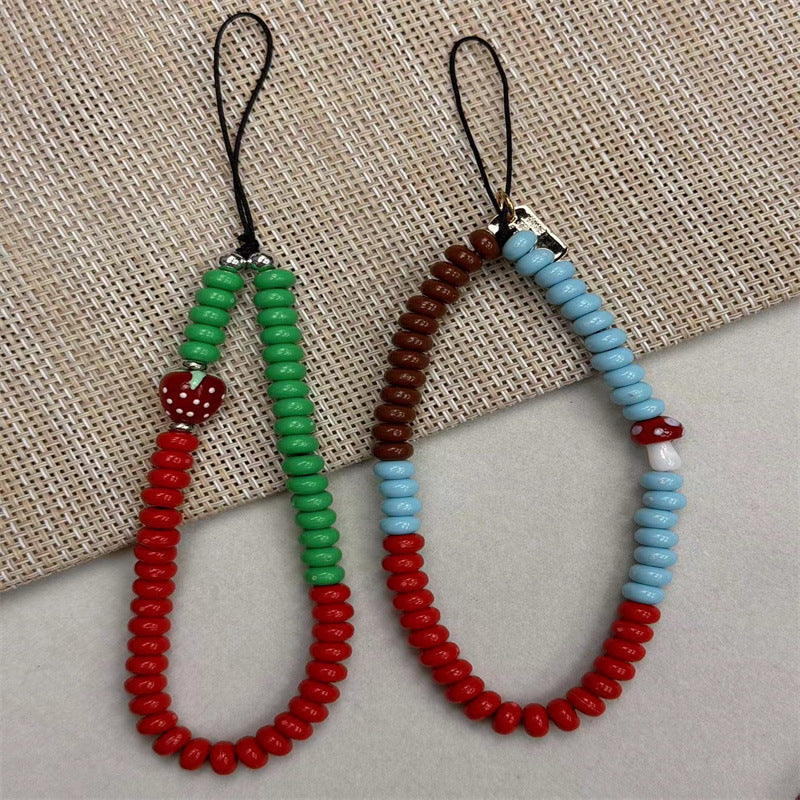 Fruit-Themed Beaded Charm Lanyard Stornfield