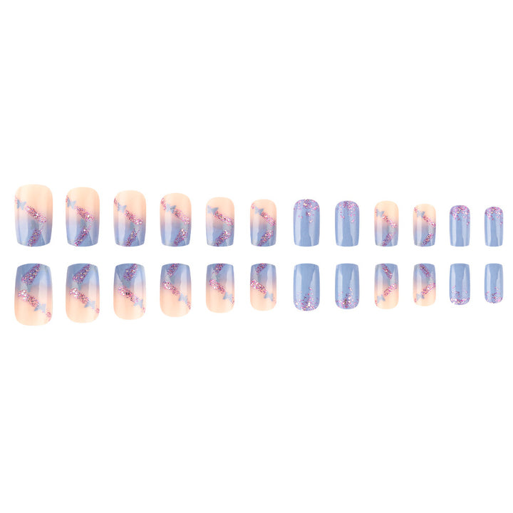 Artistic Glitter Ombre Press-On Nails Stornfield