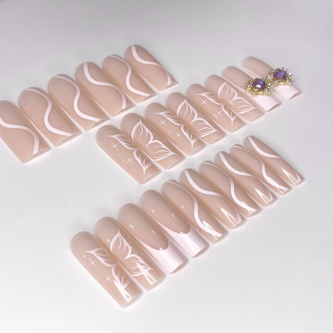 Ornate Floral Nail Extensions Stornfield