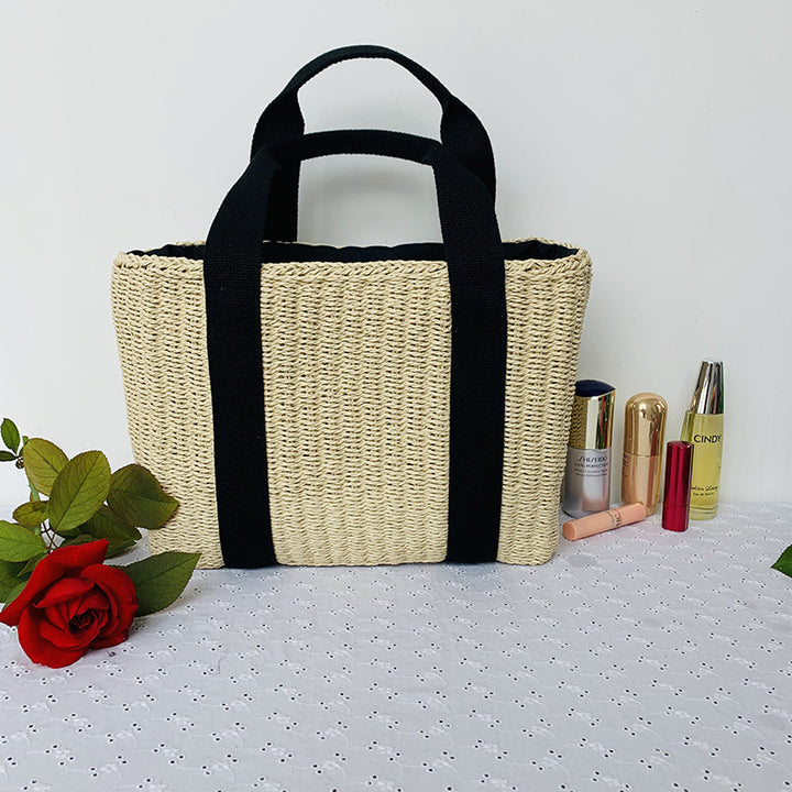 Sustainable basket bag with sturdy carrying handles Stornfield