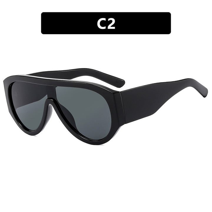 Women's fashionable privacy sunglasses with wide glamorous frame and UV protection Stornfield