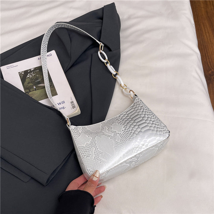 Stylish Textured Snakeskin Effect Handbag Stornfield