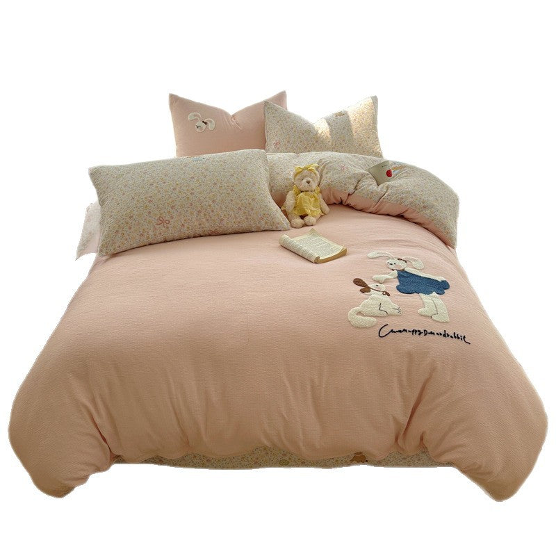 Children's Playful Cartoon Animal Themed Comforter Set