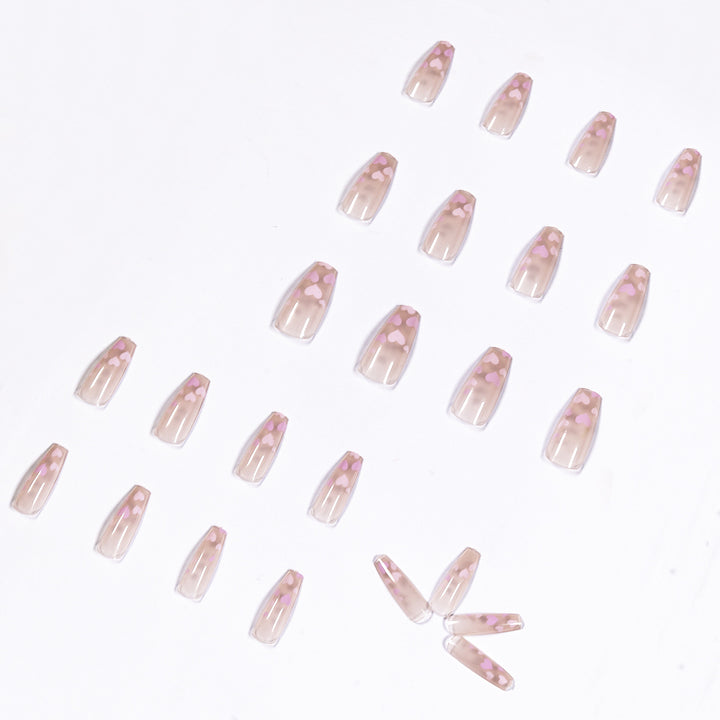 Artful Nail Art with Heart Pattern Stornfield