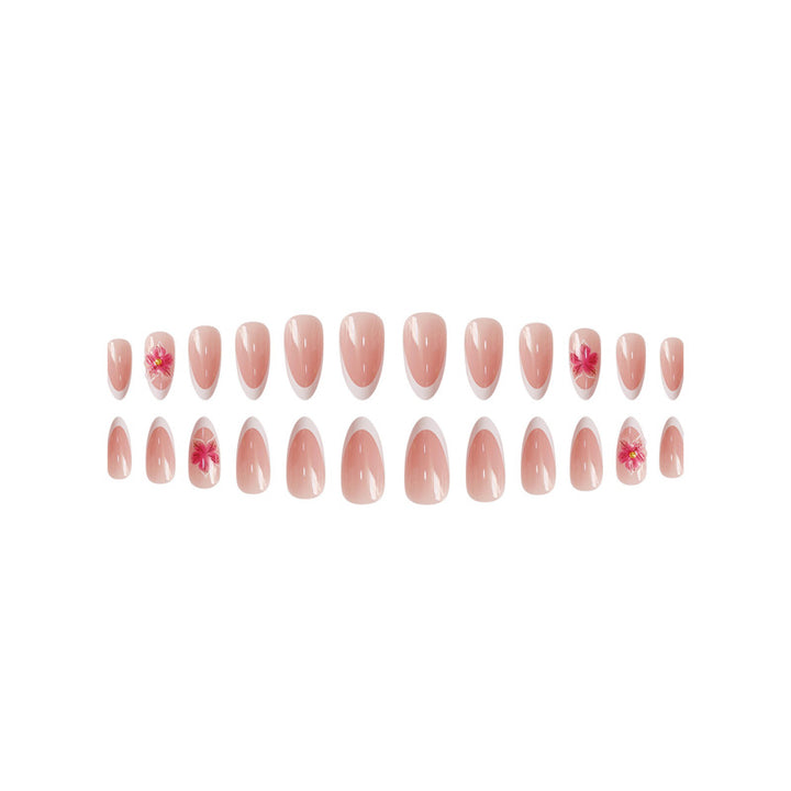 Elegant Floral Press-On Nails Stornfield