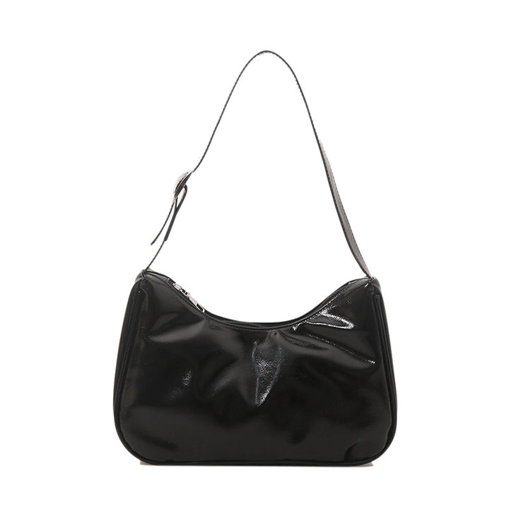 Vintage-Inspired Soft Patent Leather Handbag Stornfield