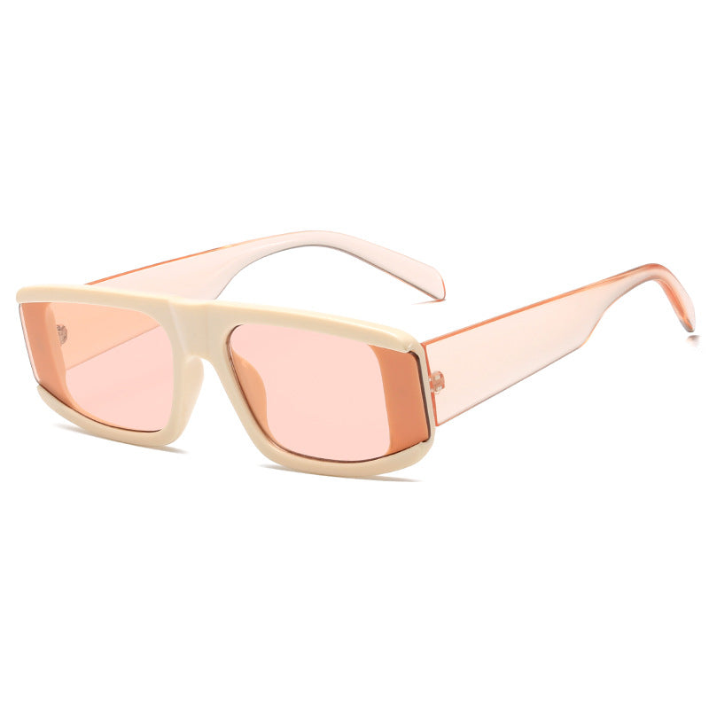 Women's fashionable sunglasses with futuristic design and transparent frame Stornfield