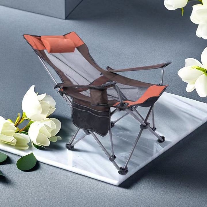 Ladies folding lounge chair with adjustable headrest Stornfield