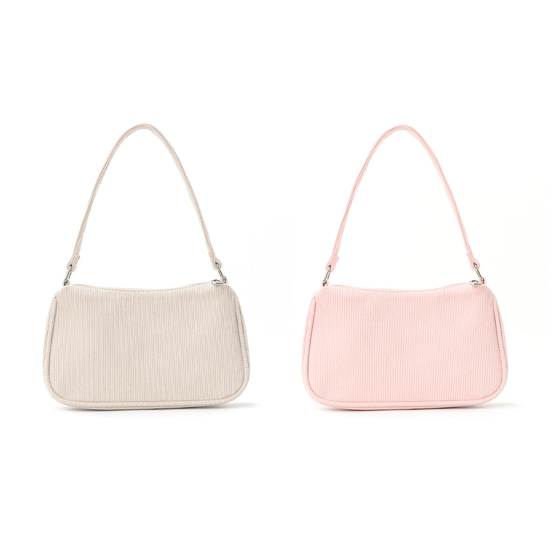 Fashionable shoulder bag with elegant ribbed design Stornfield