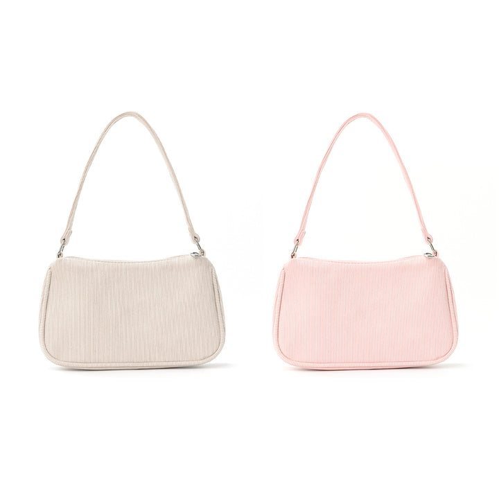 Fashionable shoulder bag with elegant ribbed design Stornfield