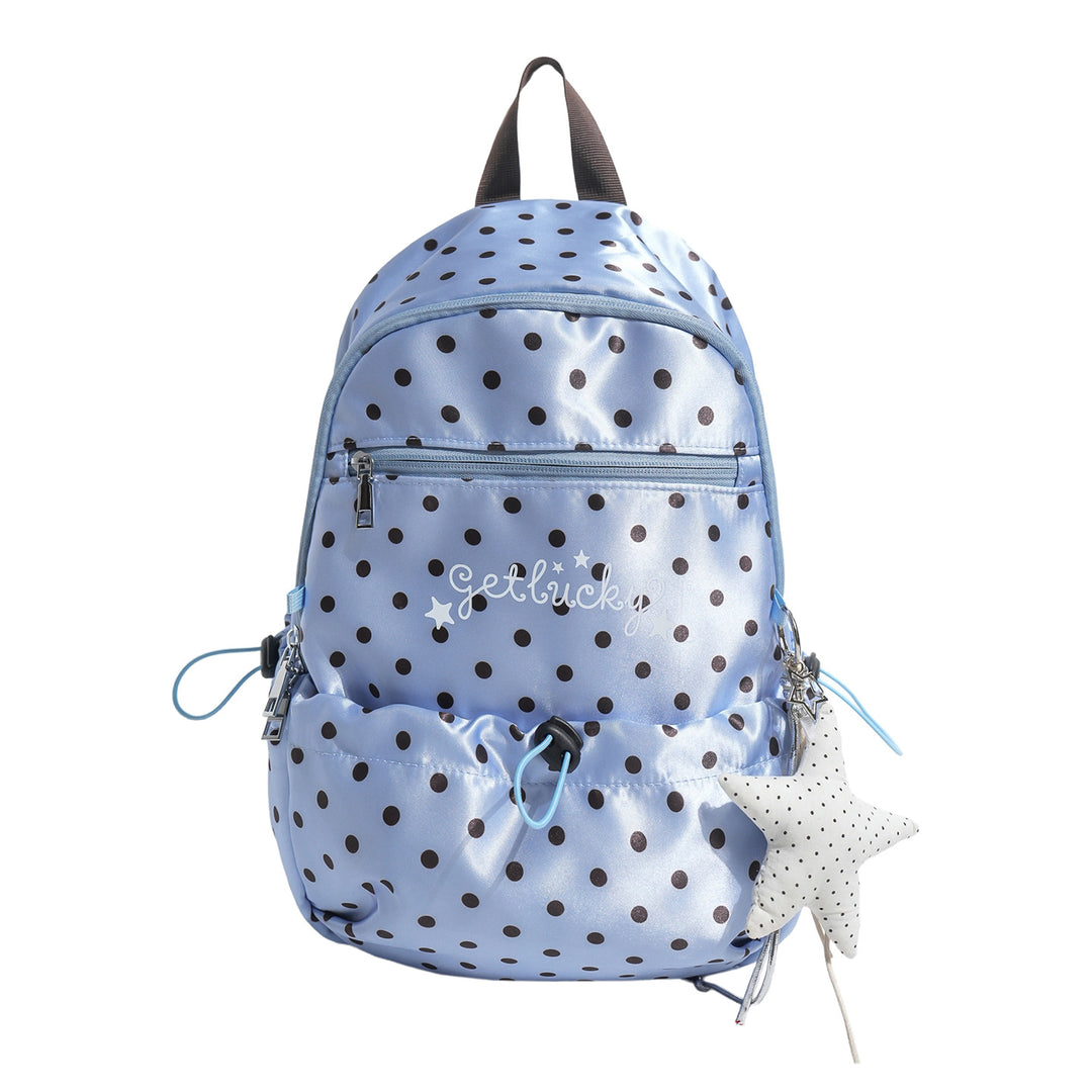 Lightweight Polka Dot Patterned Backpack Stornfield