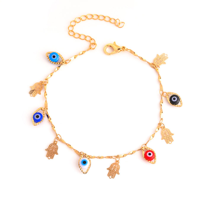 Decorative Evil Eye Charm Ankle Bracelet Stornfield