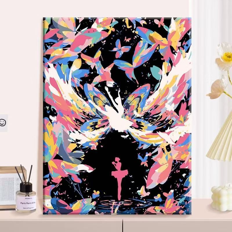 Abstract Butterfly Canvas Wall Art Stornfield