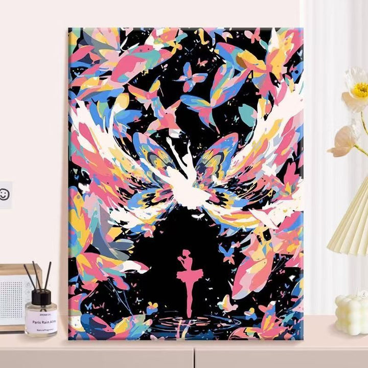 Abstract Butterfly Canvas Wall Art Stornfield
