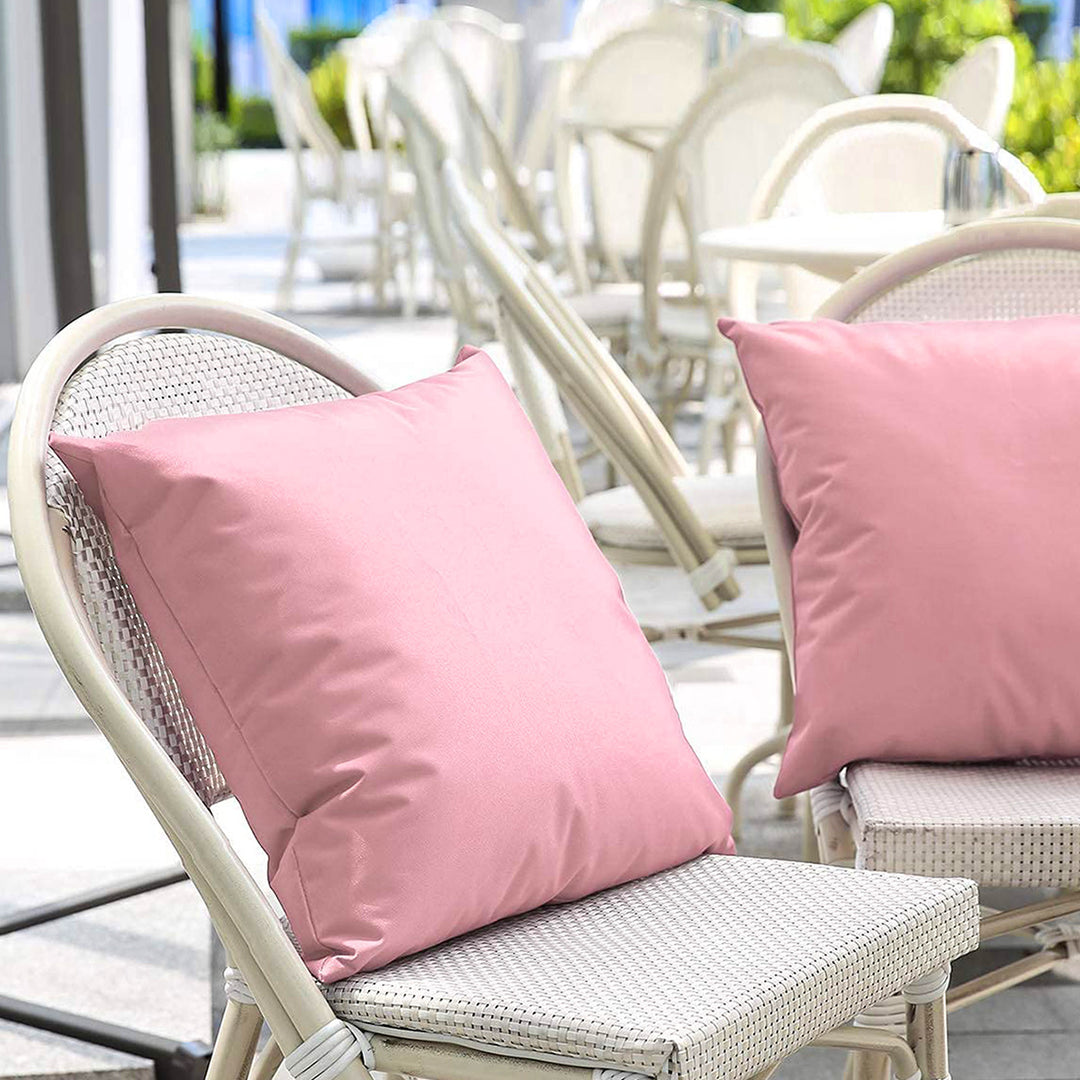 Outdoor Water-Resistant Square Throw Pillow Insert with Plush Polyester Fill