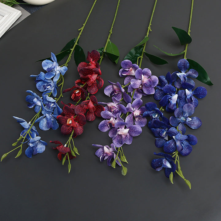 Elegant Faux Orchid Stem for Home Decor Display