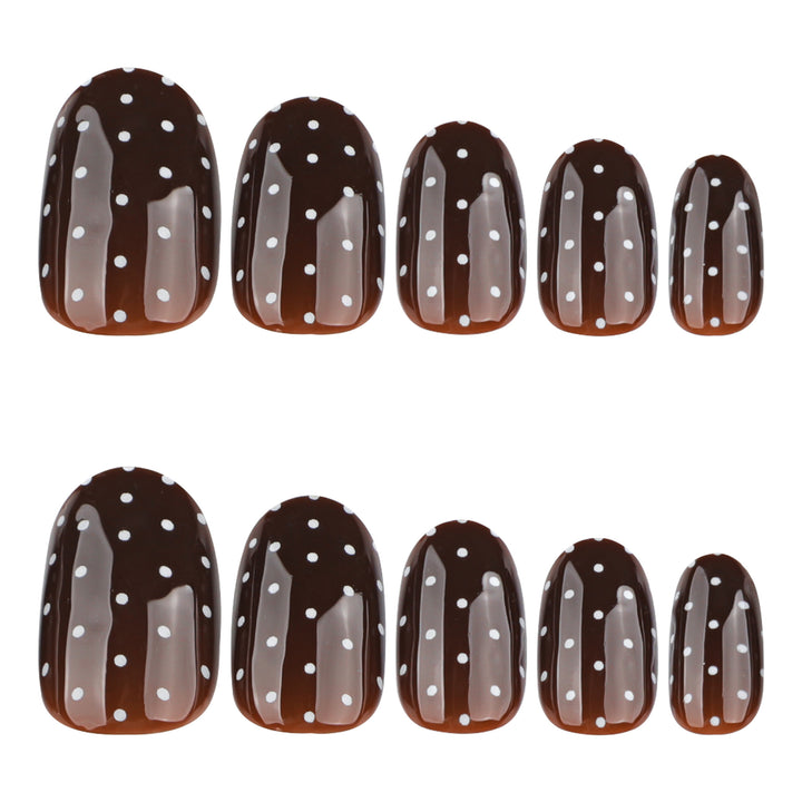 Elegant and modern nail art with polka dots Stornfield