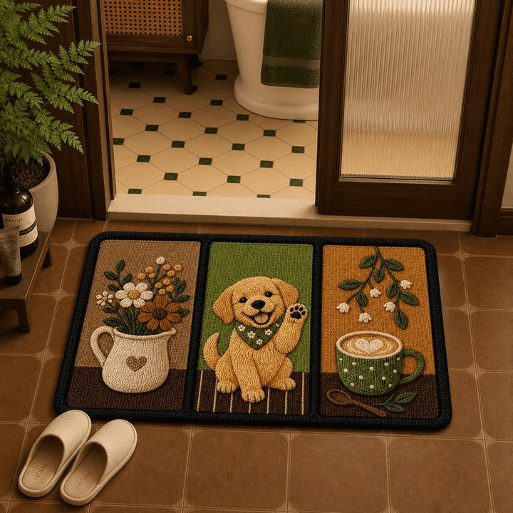 Decorative Dog-Themed Area Mat