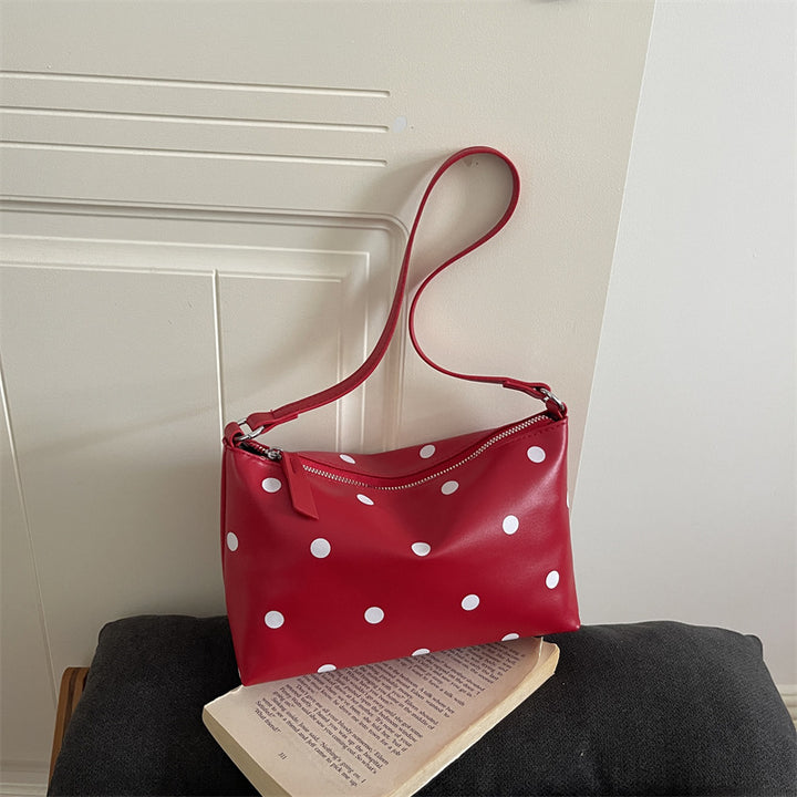 Polka Dot Patterned Crossbody Bag