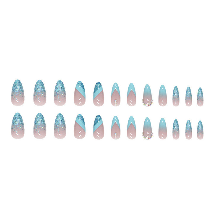 Stylish Glitter Ombre Nail Tips Stornfield