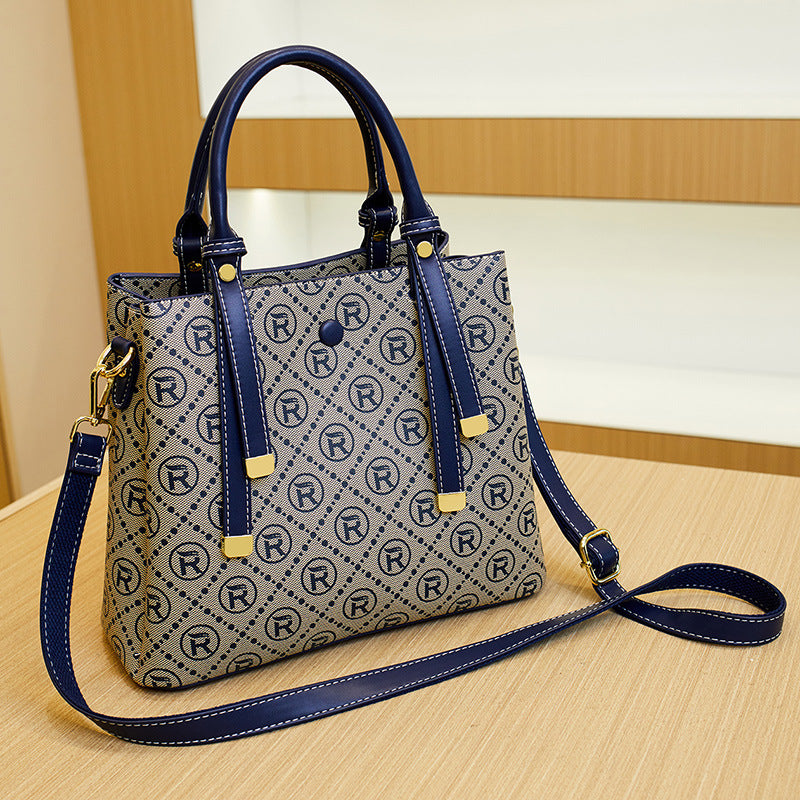 Textured Faux Leather Handbag
