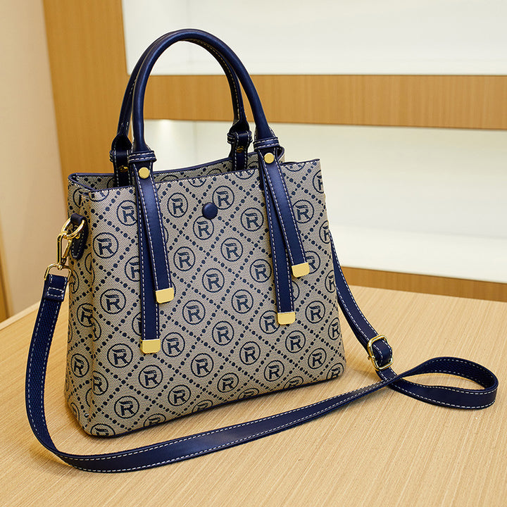 Textured Faux Leather Handbag