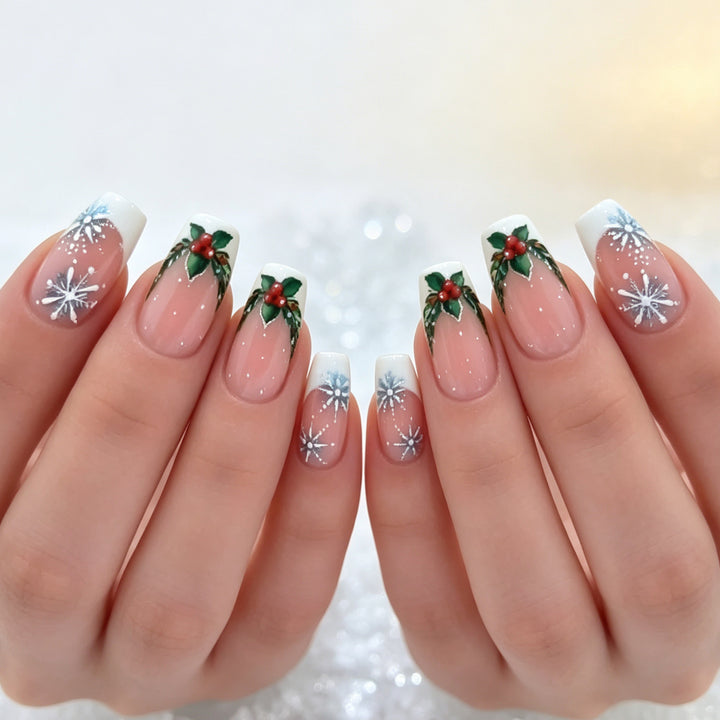 Christmas-Themed Artistic Nail Enhancements Stornfield