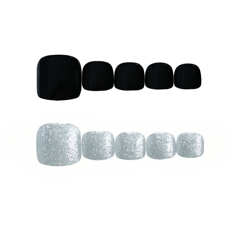 Glitter Matte Press-On Toenails Stornfield