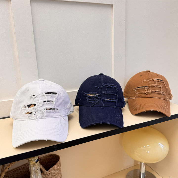 Men's Distressed Denim Baseball Cap Stornfield