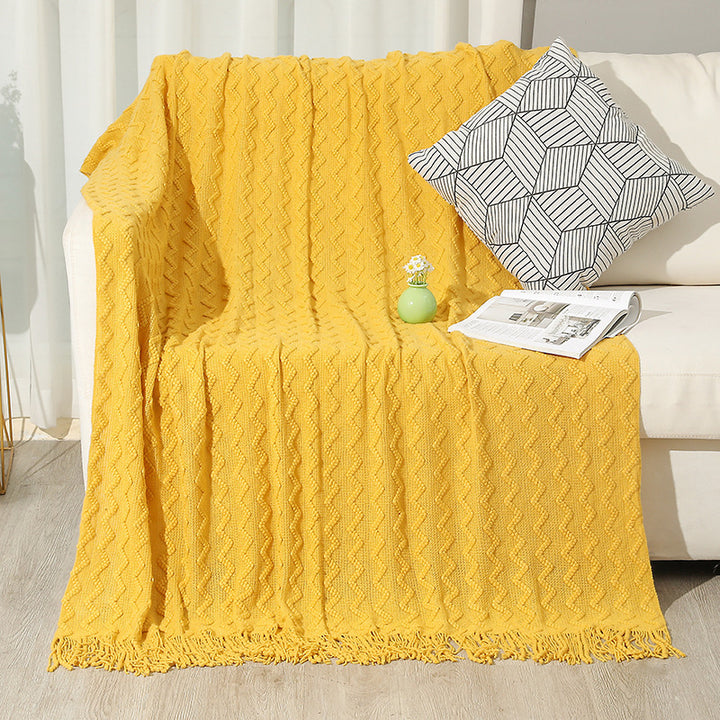 Home Decorative Woven Throw Blanket