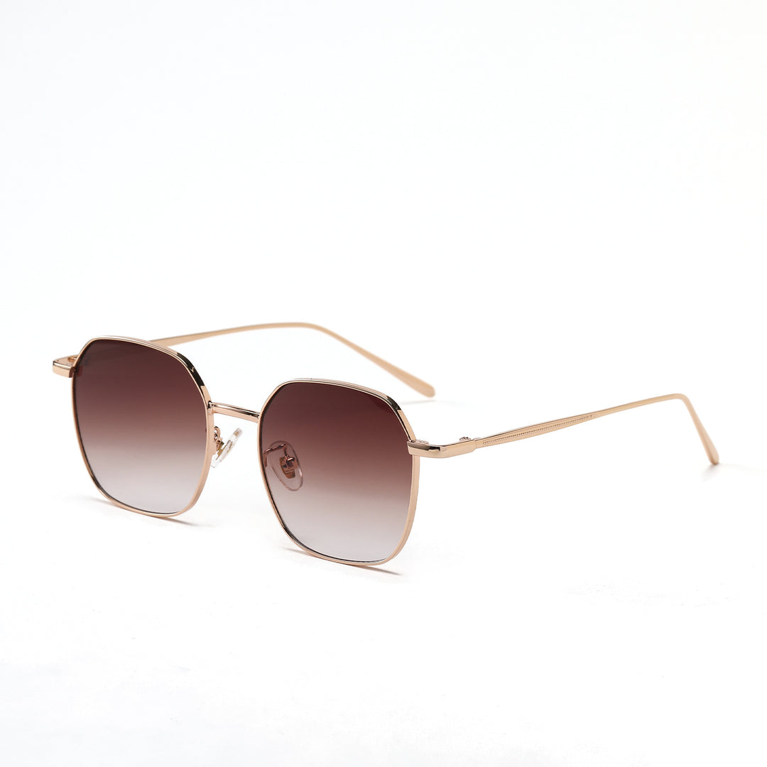 Women geometric sunglasses with modern metal frame Stornfield