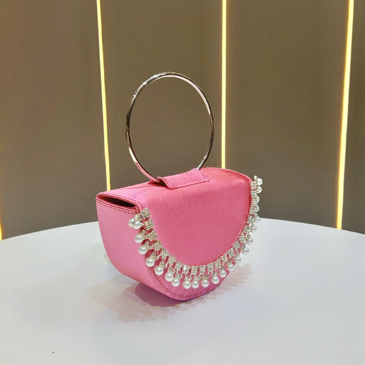 Pearl-Accented Evening Clutch