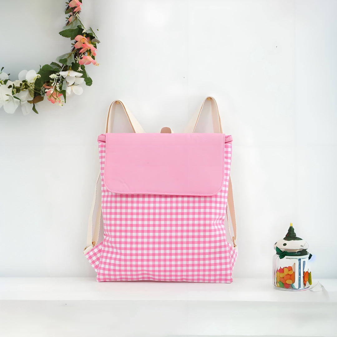 Checked pattern backpack Stornfield