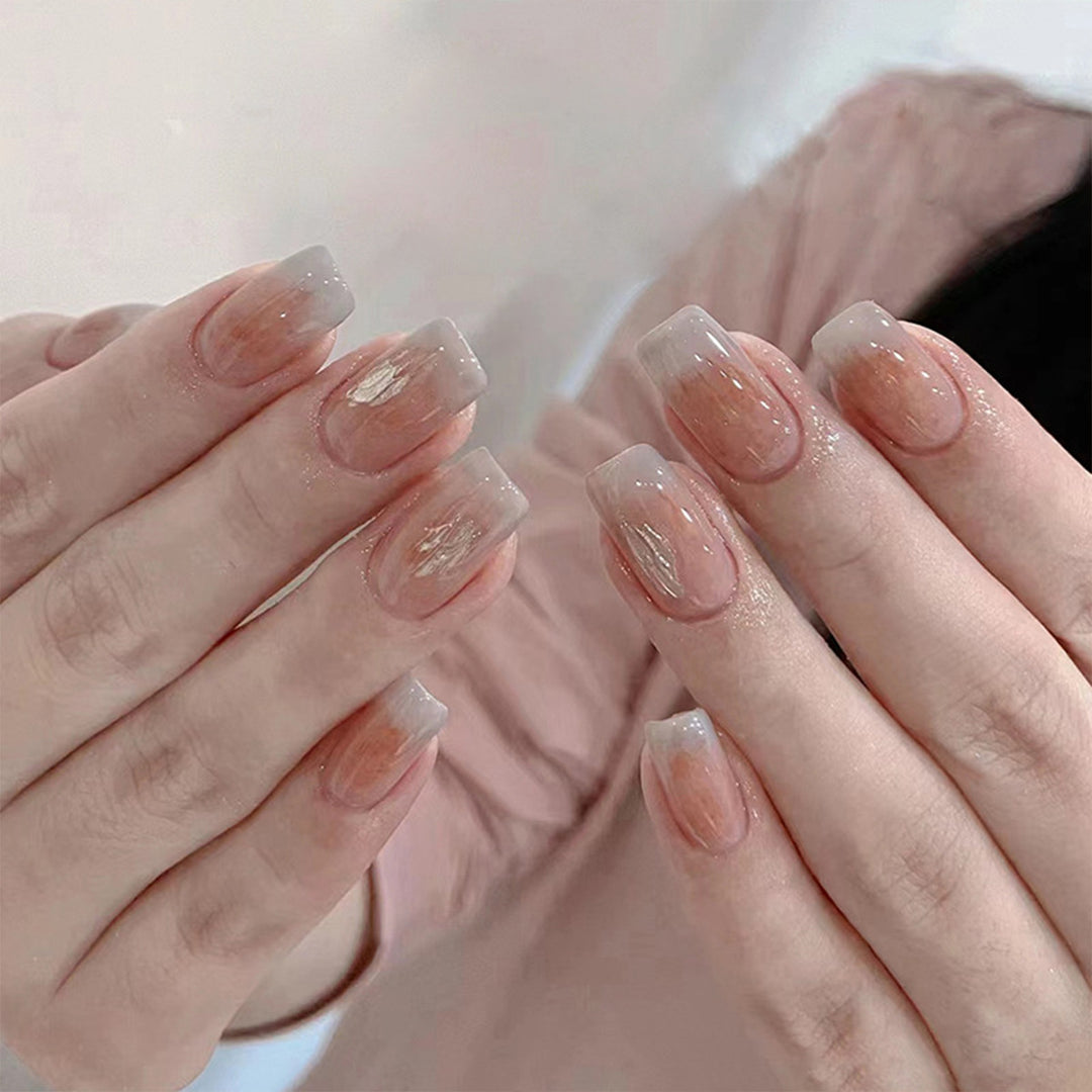 Elegant Glossy Press-On Nail Tips Stornfield