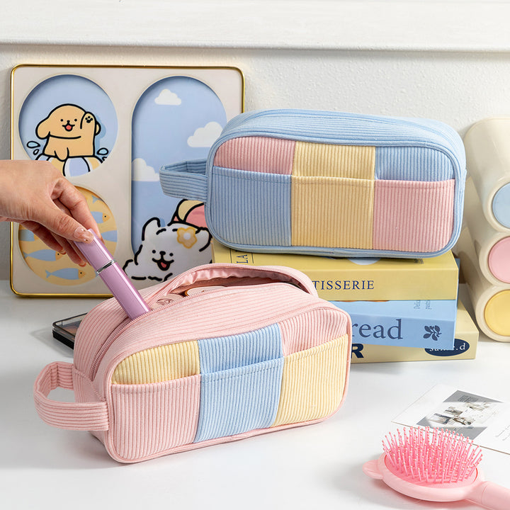 Stylish Textured Zippered Pencil Case Stornfield